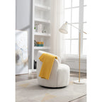 Teddy Fabric Swivel Accent Barrel Chair