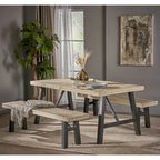 Cottage 3-piece Acacia Wood Picnic Dining Set by
