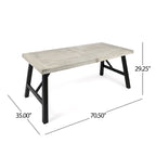 Cottage 3-piece Acacia Wood Picnic Dining Set by