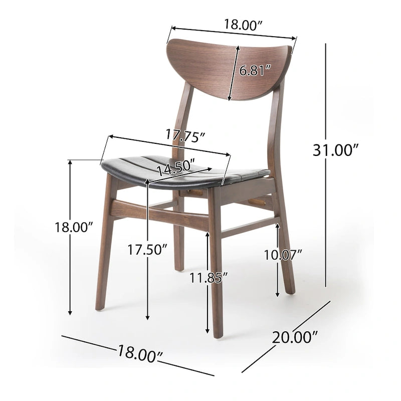 Anise 5-piece Wood Rectangular Dining Set by