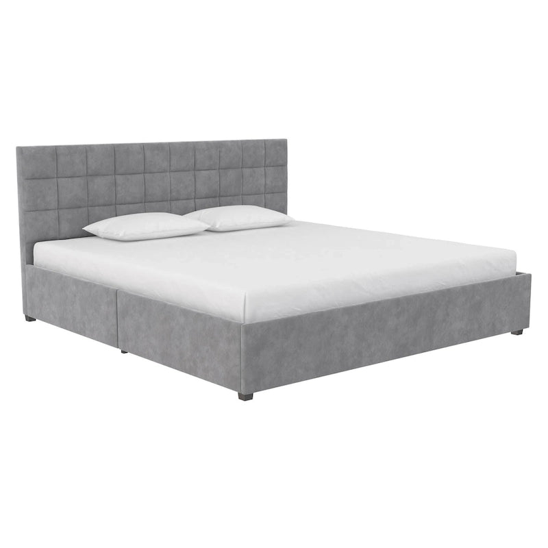 CosmoLiving Serena Upholstered Bed with Drawers