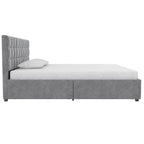 CosmoLiving Serena Upholstered Bed with Drawers