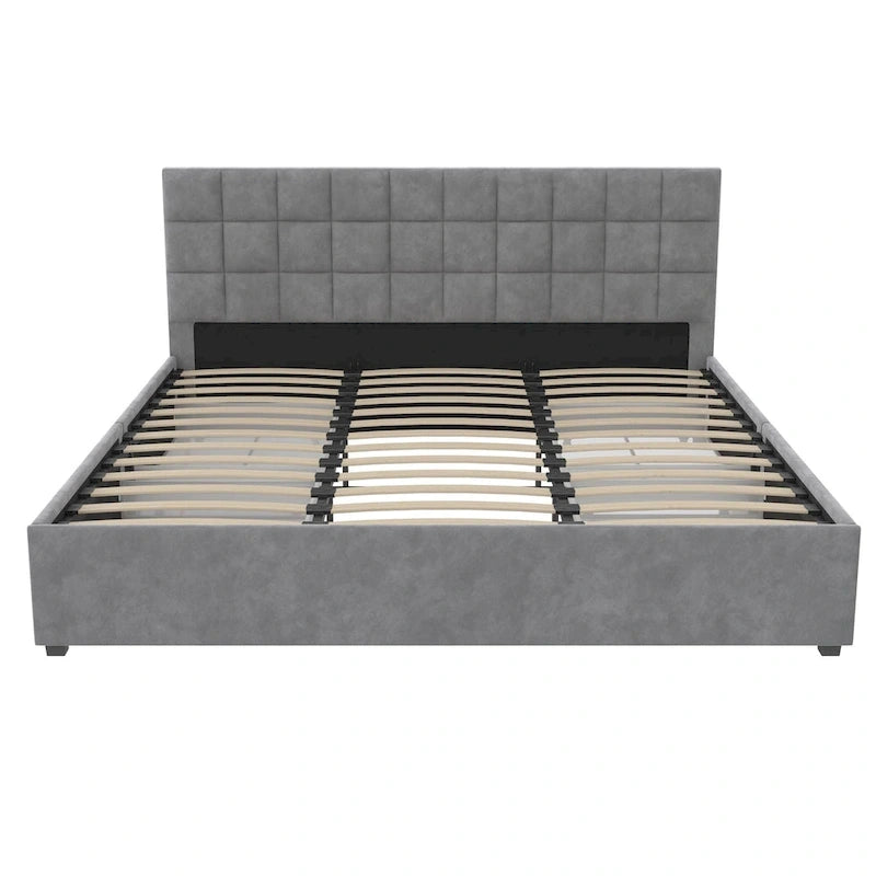 CosmoLiving Serena Upholstered Bed with Drawers