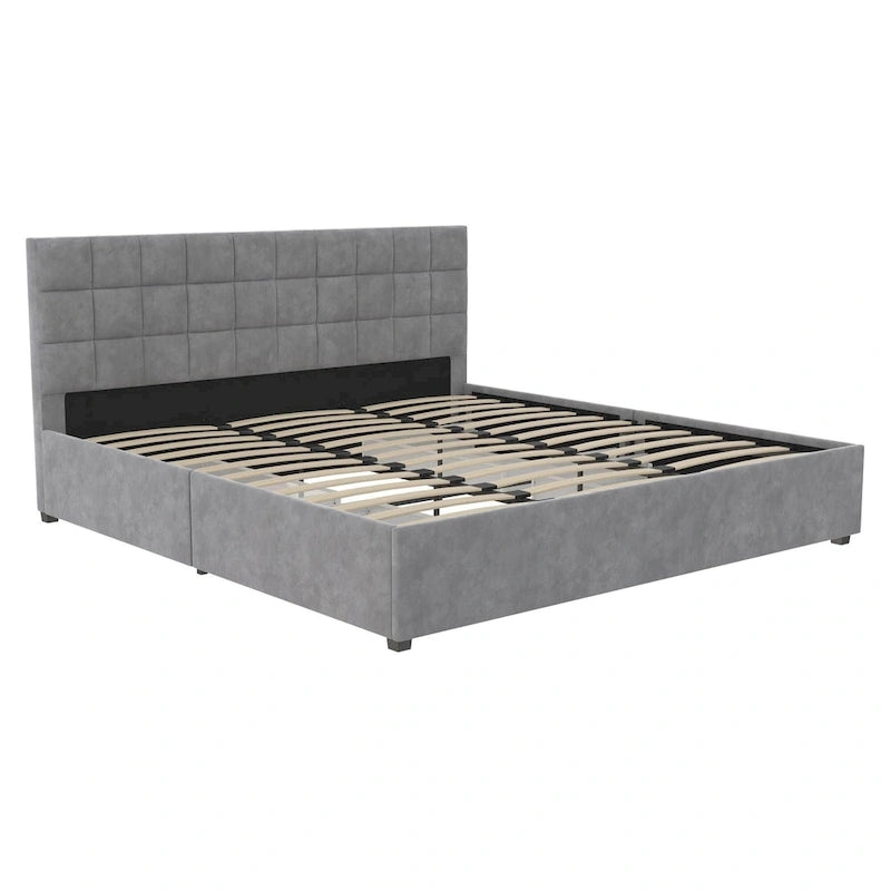 CosmoLiving Serena Upholstered Bed with Drawers