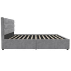 CosmoLiving Serena Upholstered Bed with Drawers