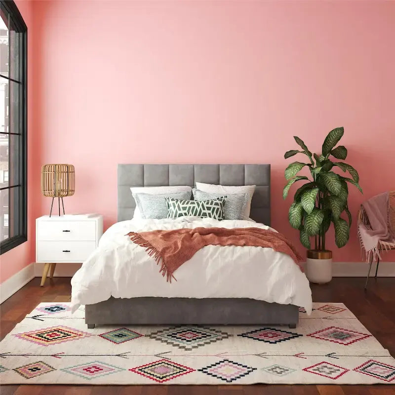 CosmoLiving Serena Upholstered Bed with Drawers