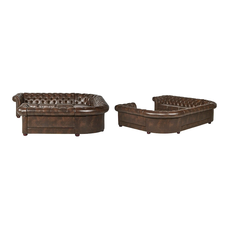 Gdansk 10-Seat U-Shaped Chesterfield Sectional Sofa