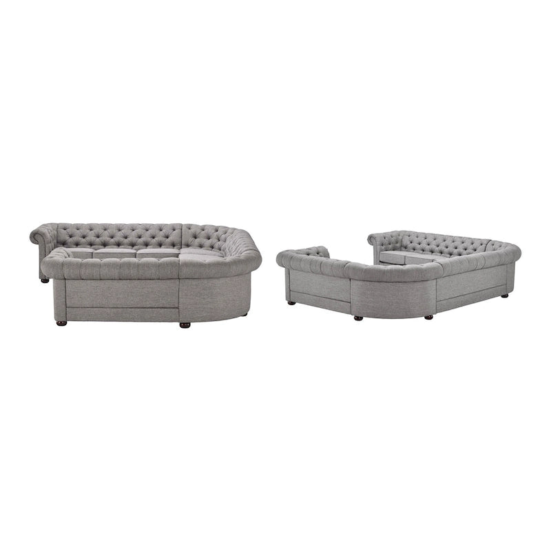 Gdansk 10-Seat U-Shaped Chesterfield Sectional Sofa