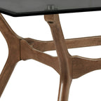 Sylvestria Mid-Century Walnut Finish Rectangular Dining Table