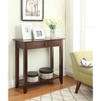 Convenience Concepts American Heritage 1 Drawer Hall Table with Shelf