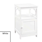 Convenience Concepts Omega End Table with Storage Cabinet and Shelf
