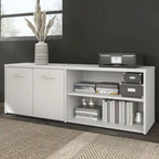 Hybrid Low Storage Cabinet with Doors by Bush Business Furniture