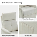 Elisa Power Remote Lift Assist Recliner Set Of 2 with Metal Base