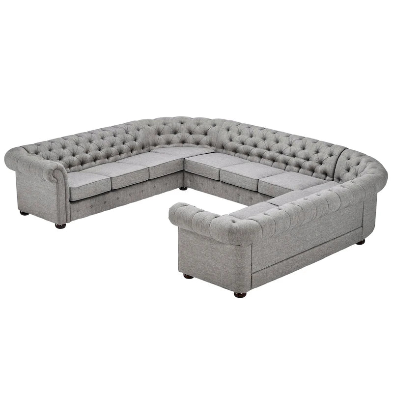 Knightsbridge Chesterfield 11-Seat Sectional by  Artisan