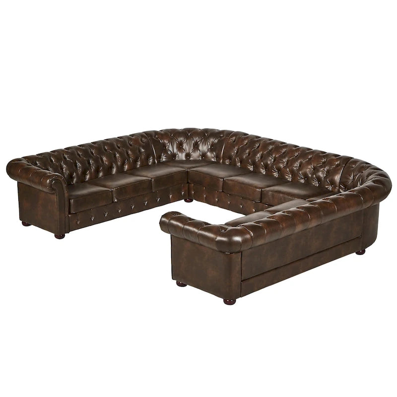 Knightsbridge Chesterfield 11-Seat Sectional by  Artisan
