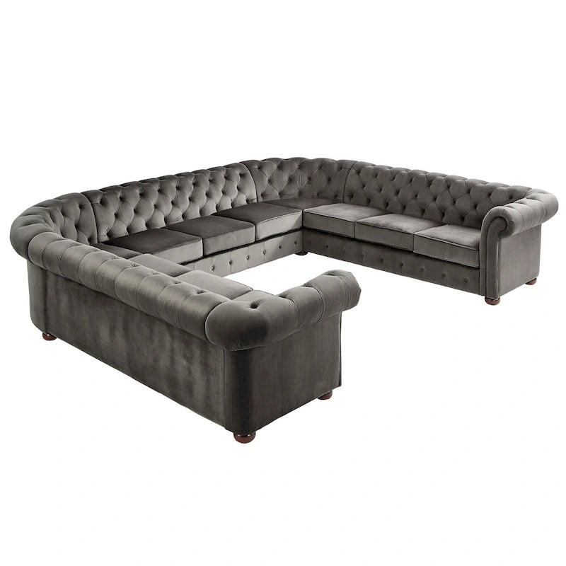 Knightsbridge Chesterfield 11-Seat Sectional by  Artisan