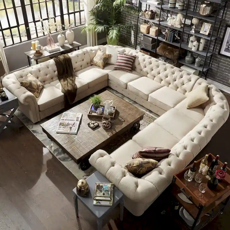 Knightsbridge Chesterfield 11-Seat Sectional by  Artisan