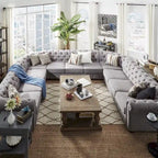 Knightsbridge Chesterfield 11-Seat Sectional by  Artisan