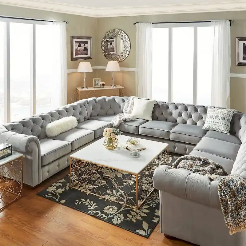 Knightsbridge Chesterfield 11-Seat Sectional by  Artisan