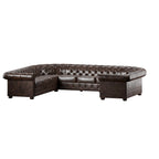 Knightsbridge Tufted Scroll Arm Chesterfield U-shaped Sectional by  Artisan
