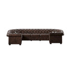 Knightsbridge Tufted Scroll Arm Chesterfield U-shaped Sectional by  Artisan