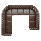 Knightsbridge Tufted Scroll Arm Chesterfield U-shaped Sectional by  Artisan