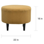 Carson Carrington Rodding Round Ottoman