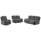 Ronald Transitional Faux Leather Reclining Living Room Sofa Set