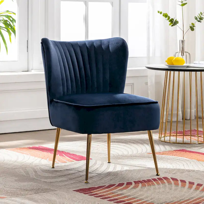 Haven Contemporary Velvet Upholstered Accent Chair
