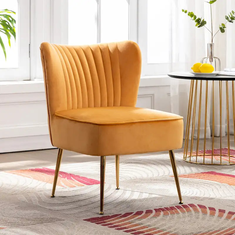Haven Contemporary Velvet Upholstered Accent Chair