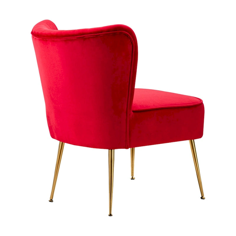 Haven Contemporary Velvet Upholstered Accent Chair