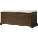 Nestfair Entryway Storage Bench with Cushion and Basket