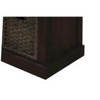 Nestfair Entryway Storage Bench with Cushion and Basket