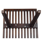 48 Rectangular Platform Entryway Bench in Natural Wood Modern Slatted Design for Living Room Home & Office