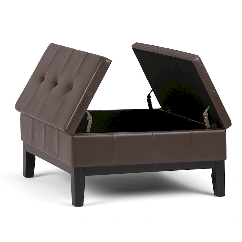 WYNDENHALL Lancaster 36-in. Wide Contemporary Square Table Ottoman