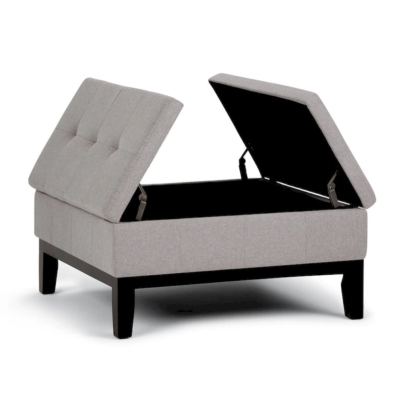 WYNDENHALL Lancaster 36-in. Wide Contemporary Square Table Ottoman