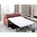 US Pride Furniture Knightsville Velvet 70 inch Square Arms Sofa Bed