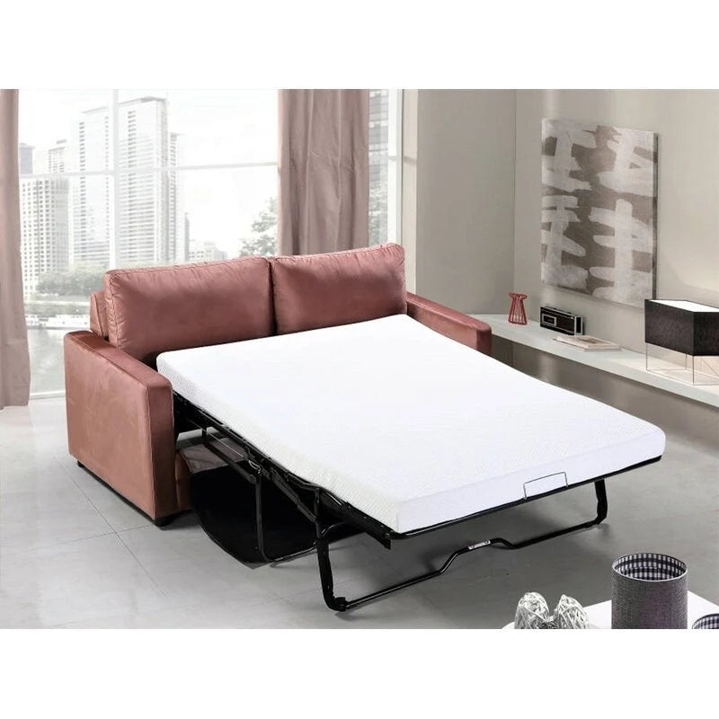US Pride Furniture Knightsville Velvet 70 inch Square Arms Sofa Bed