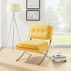 Art Leon Modern and Comfortable Velvet Armless Accent Chair