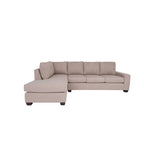 Coast to Coast Sofas Contemporary L Shaped Sectional Sofa Polyester Nylon Solid Wood Frame Upholstered