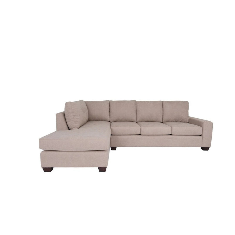 Coast to Coast Sofas Contemporary L Shaped Sectional Sofa Polyester Nylon Solid Wood Frame Upholstered