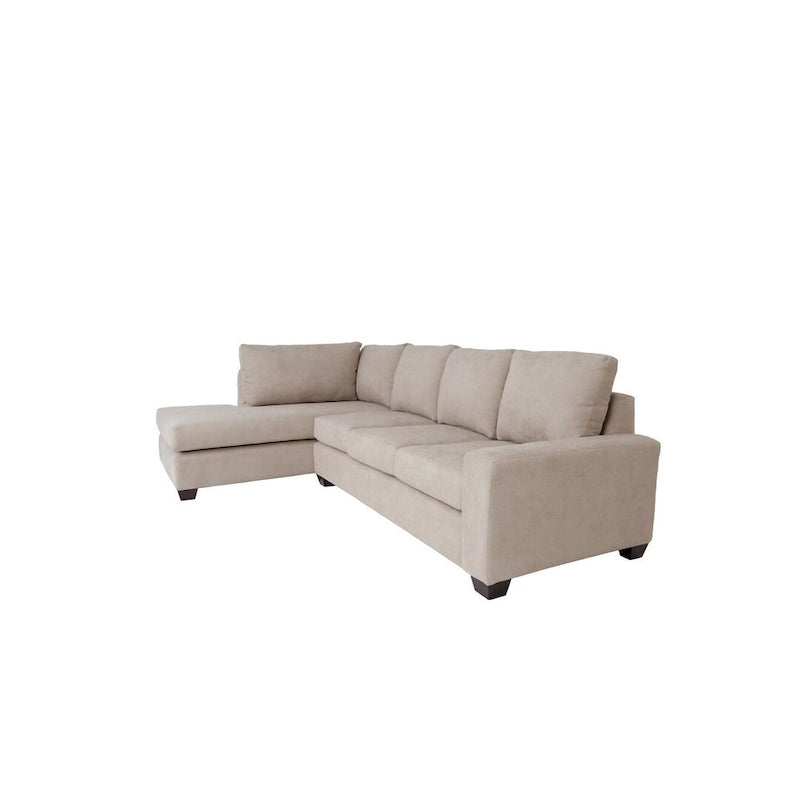 Coast to Coast Sofas Contemporary L Shaped Sectional Sofa Polyester Nylon Solid Wood Frame Upholstered
