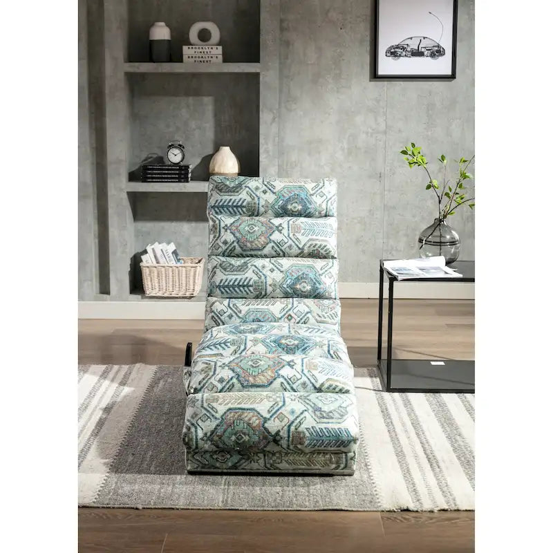 Linen Chaise Lounge Indoor Chair
