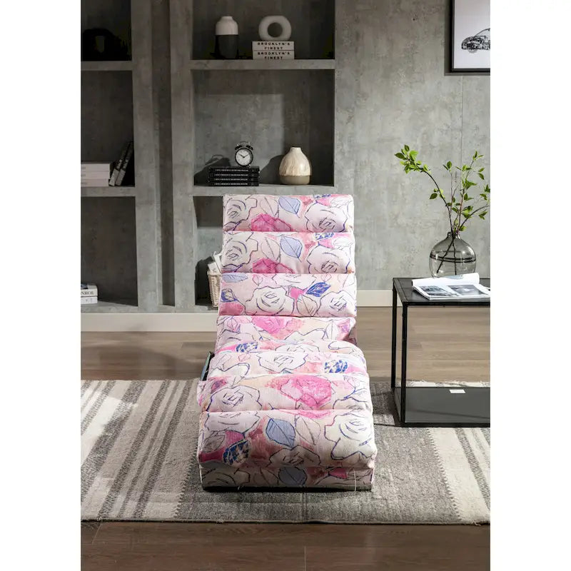 Linen Chaise Lounge Indoor Chair