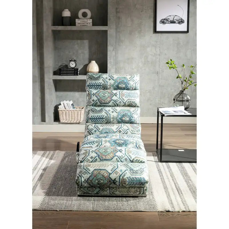 Linen Chaise Lounge Indoor Chair