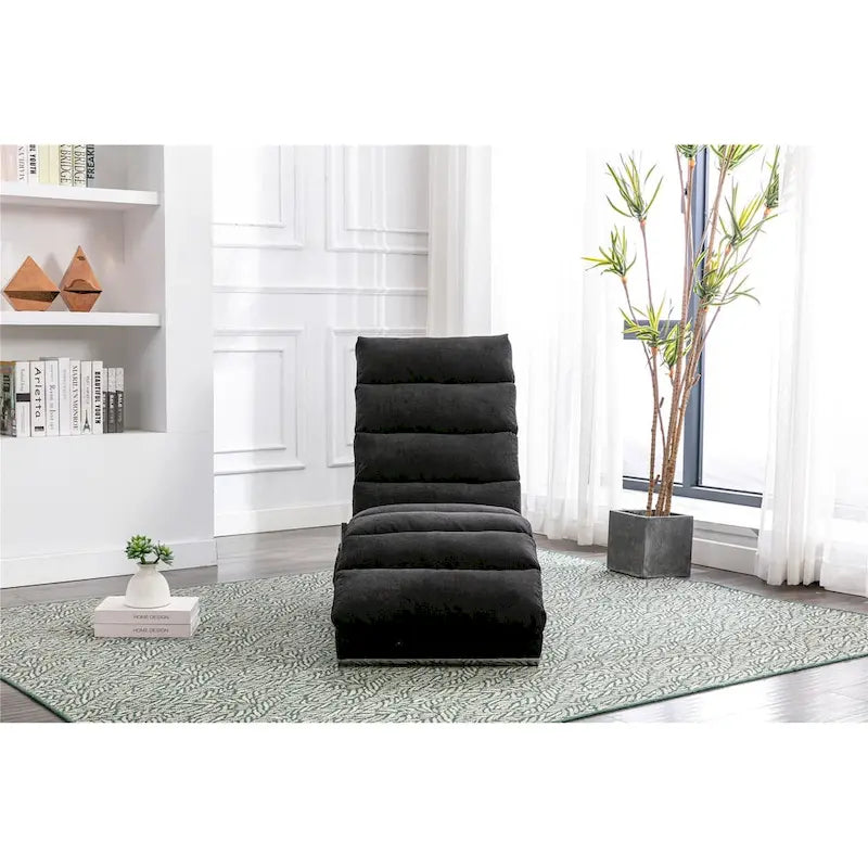 Linen Chaise Lounge Indoor Chair