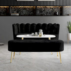 CraftPorch Luxurious Velvet Upholstered 3-piece Living Set