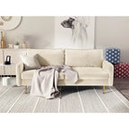 70 Velvet Square Arm Sofa