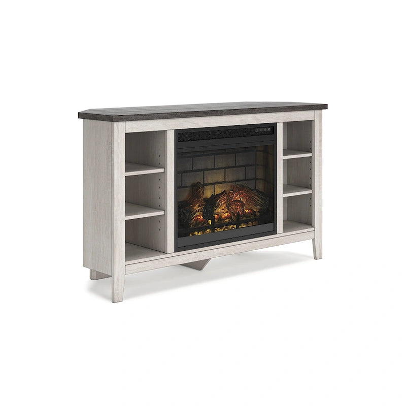 Arlenbry 48 Corner TV Stand with Electric Fireplace - 48W x 15.75D x 28.5H