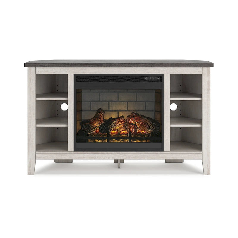 Arlenbry 48 Corner TV Stand with Electric Fireplace - 48W x 15.75D x 28.5H